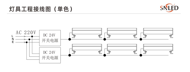 LED線(xiàn)條燈接線(xiàn)圖